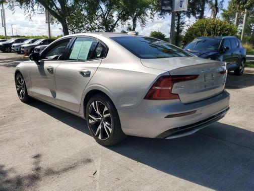 Silver 2024 Volvo S60 B5 Core Dark Theme