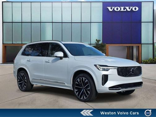 Crystal White Pearl 2026 Volvo XC90 Plug-In Hybrid T8 Plus 7-Seater