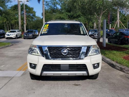 Pearl White 2017 Nissan Armada Platinum