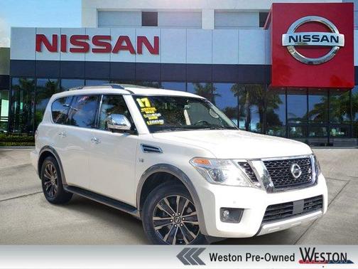Pearl White 2017 Nissan Armada Platinum