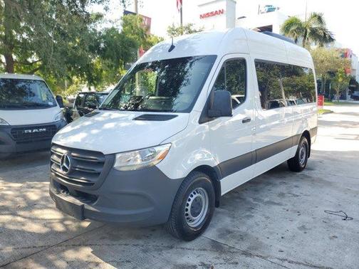 White 2025 Mercedes-Benz Sprinter 2500 144 WB Standard Roof Passenger