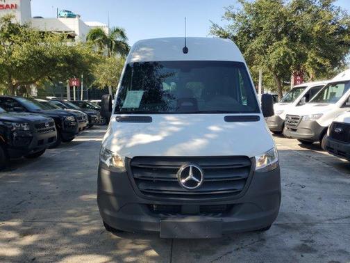 White 2025 Mercedes-Benz Sprinter 2500 144 WB Standard Roof Passenger