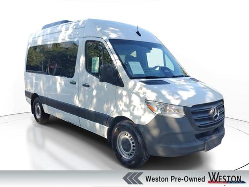 White 2025 Mercedes-Benz Sprinter 2500 144 WB Standard Roof Passenger