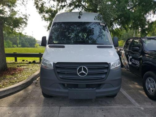 White 2025 Mercedes-Benz Sprinter 2500 144 WB Standard Roof Passenger