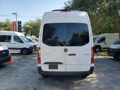 White 2025 Mercedes-Benz Sprinter 2500 144 WB Standard Roof Passenger
