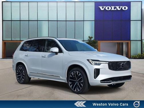 Crystal White Pearl 2026 Volvo XC90 Plug-In Hybrid T8 Plus 7-Seater