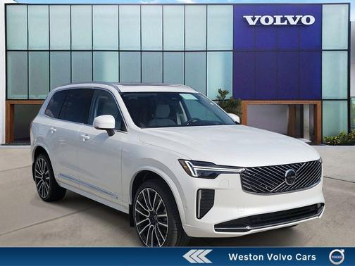 Crystal White Pearl 2026 Volvo XC90 B6 Ultra 7-Seater
