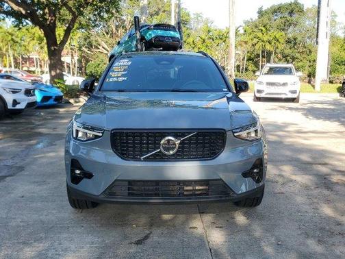 Gray Metallic 2023 Volvo XC40 B5 Plus Dark Theme