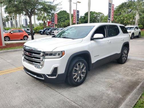 Summit White 2021 GMC Acadia SLE