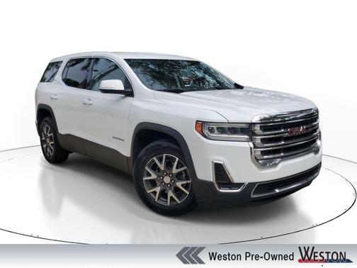 Summit White 2021 GMC Acadia SLE
