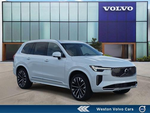 Crystal White Pearl 2026 Volvo XC90 Plug-In Hybrid T8 Plus 7-Seater