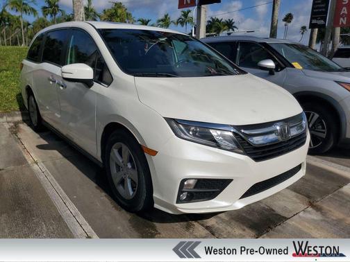 White Diamond Pearl 2019 Honda Odyssey EX-L