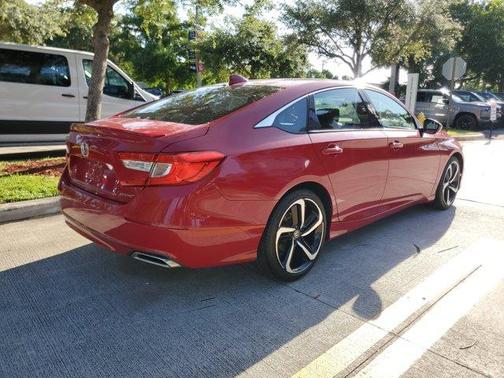 Red 2019 Honda Accord Sport
