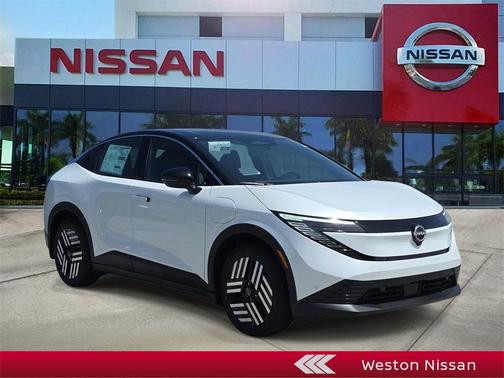 White / Black 2026 Nissan Leaf SV+