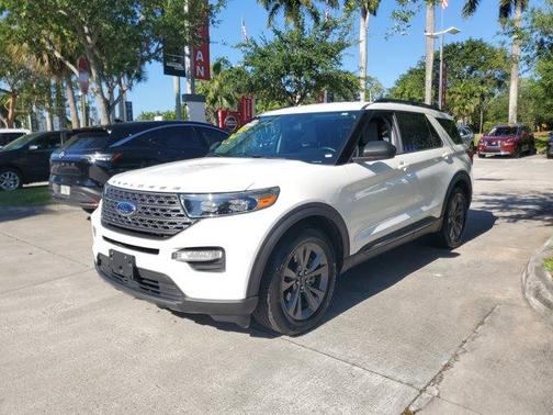 White Metallic 2021 Ford Explorer XLT