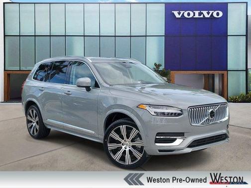 Gray Metallic 2025 Volvo XC90 Plug-In Hybrid T8 Plus 7-Seater