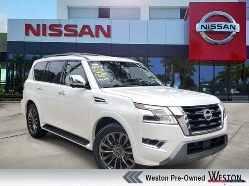Aspen White 2024 Nissan Armada Platinum