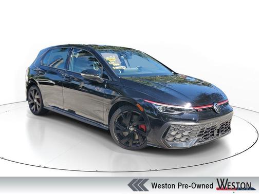 Mythos Black Metallic 2025 Volkswagen Golf GTI 2.0T SE