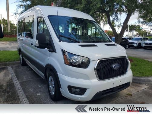 Oxford White 2023 Ford Transit-350 XLT