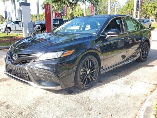 Midnight Black Metallic 2024 Toyota Camry XSE