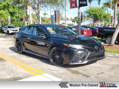 Midnight Black Metallic 2024 Toyota Camry XSE