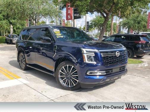 Deep Ocean Blue 2025 Nissan Armada Platinum Reserve