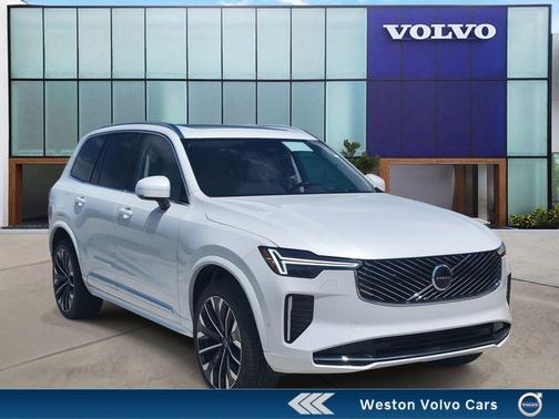 Crystal White Pearl 2026 Volvo XC90 B6 Ultra 7-Seater