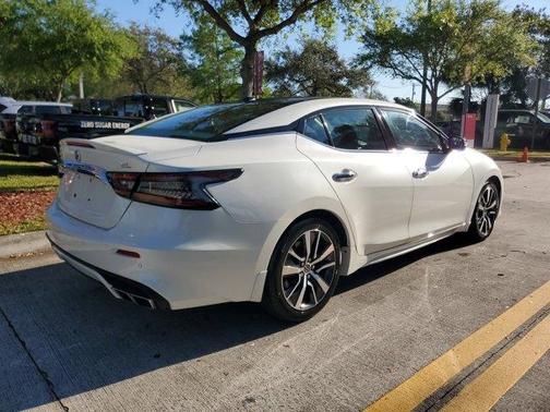 White 2019 Nissan Maxima 3.5 SL