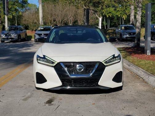 White 2019 Nissan Maxima 3.5 SL