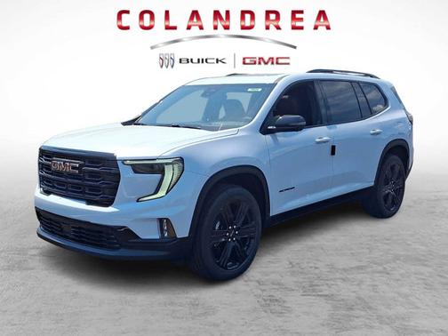 Glacier White Tricoat 2026 GMC Acadia AWD Elevation