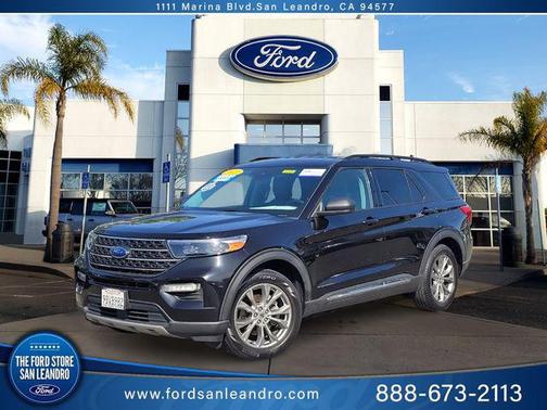 Agate Black Metallic 2022 Ford Explorer XLT