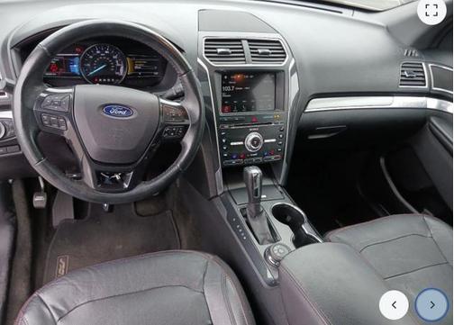 White Platinum Metallic Tri-Coat 2017 Ford Explorer sport