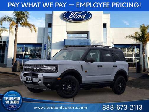 Space White Metallic 2026 Ford Bronco Sport Badlands