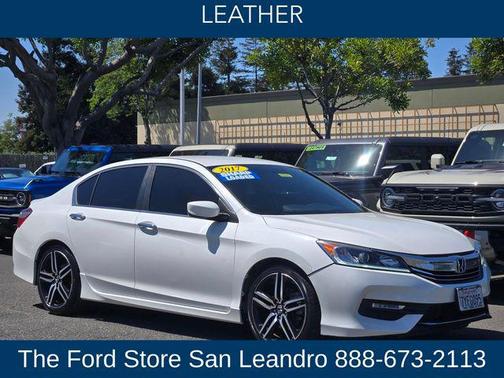 White Orchid Pearl 2017 Honda Accord Sport SE