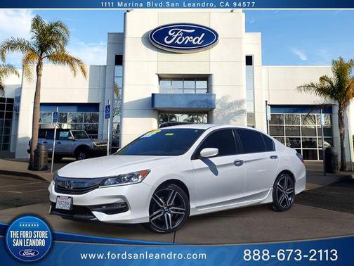 White Orchid Pearl 2017 Honda Accord Sport SE