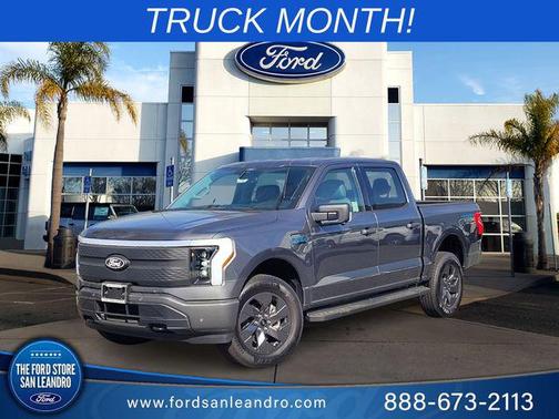 Carbonized Gray Metallic 2025 Ford F-150 Lightning Flash