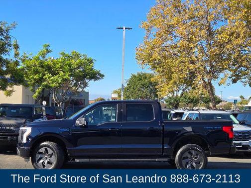 Antimatter Blue Metallic 2025 Ford F-150 Lightning Flash