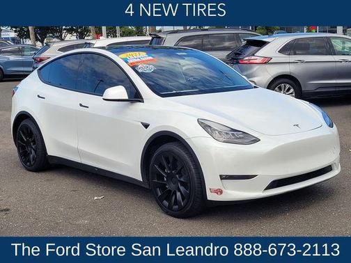 Pearl White Multi-Coat 2021 Tesla Model Y Long Range Dual Motor All-Wheel Drive