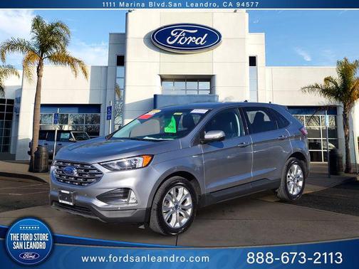 Iconic Silver Metallic 2022 Ford Edge Titanium