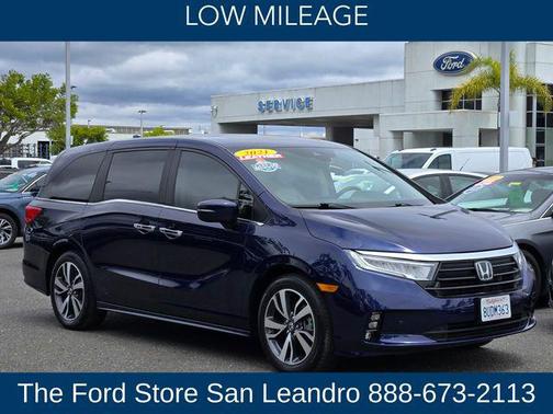 Obsidian Blue Pearl 2021 Honda Odyssey Touring