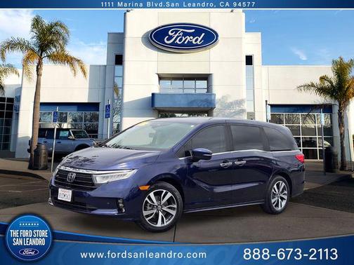 Obsidian Blue Pearl 2021 Honda Odyssey Touring