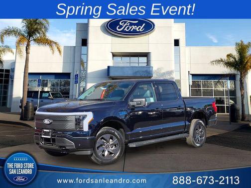 Antimatter Blue Metallic 2025 Ford F-150 Lightning Flash