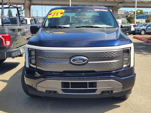 Antimatter Blue Metallic 2023 Ford F-150 Lightning XLT