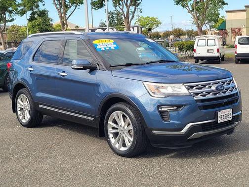 Blue Metallic 2019 Ford Explorer Limited