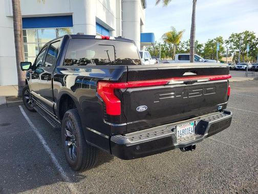 Agate Black Metallic 2024 Ford F-150 Lightning LARIAT