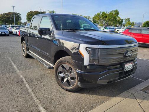 Agate Black Metallic 2024 Ford F-150 Lightning LARIAT
