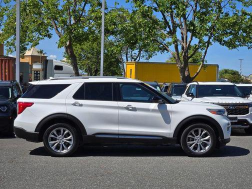Star White Metallic Tri-Coat 2020 Ford Explorer Limited