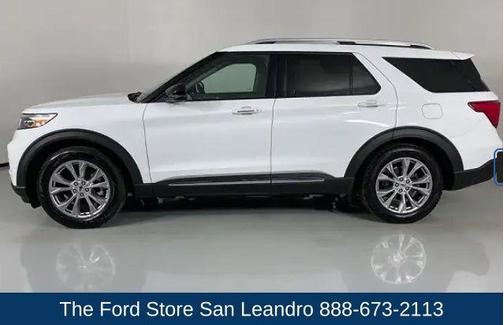 Star White Metallic Tri-Coat 2020 Ford Explorer Limited