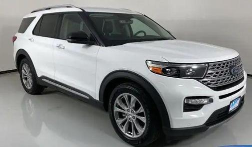 Star White Metallic Tri-Coat 2020 Ford Explorer Limited