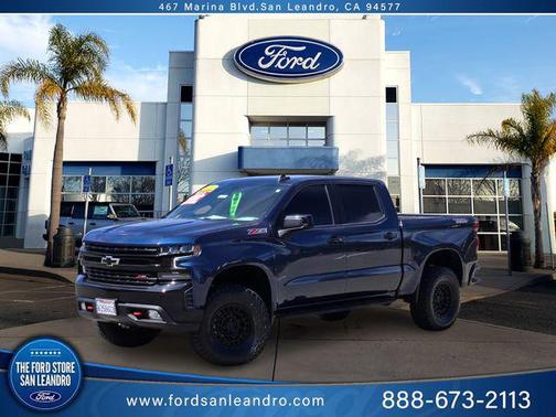 Northsky Blue Metallic 2021 Chevrolet Silverado 1500 LT Trail Boss